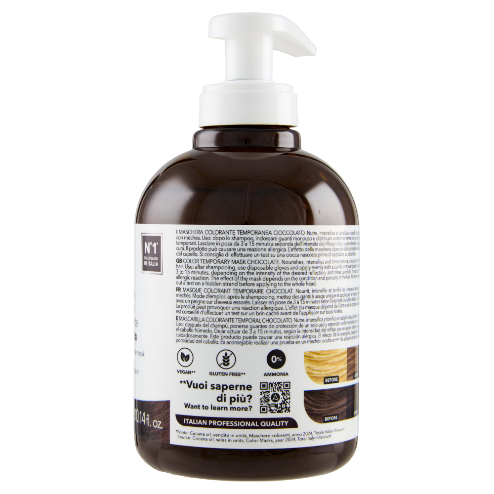 Alama Professional S.O.S. Color & Go Maschera nutriente e colorante Cioccolato 300 ml