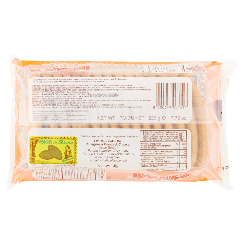 Forno f.lli Collivasone Offelle di Parona 220 g