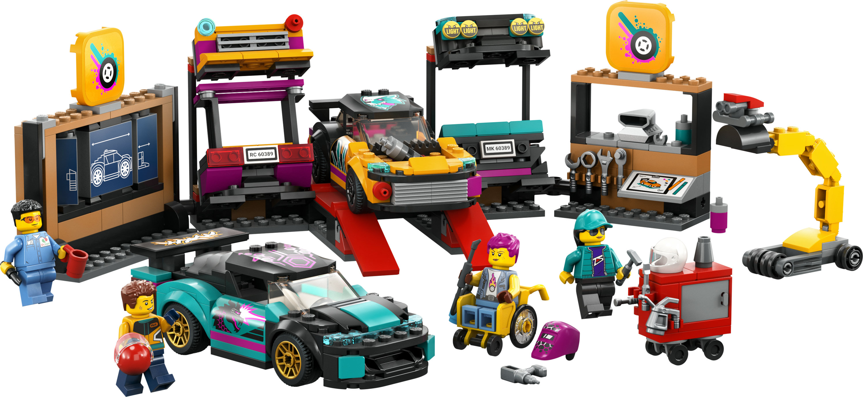 LEGO City Garage auto personalizzato