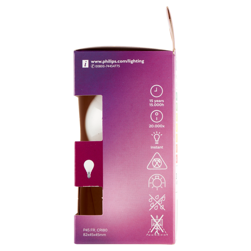 Philips Led sfera vetro 25W E14 2700K