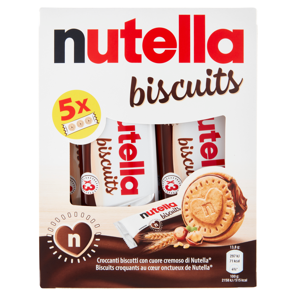 nutella biscuits 5 confezioni da 3 pezzi 207 g Carrefour