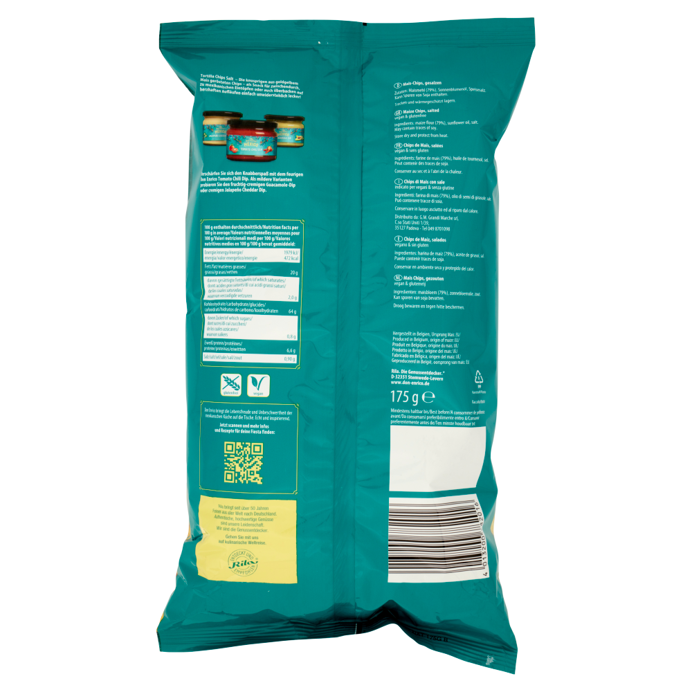 Don Enrico México Tortilla Chips Salt 175 g