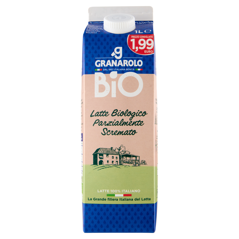 Granarolo Bio Latte Biologico Parzialmente Scremato 1 L
