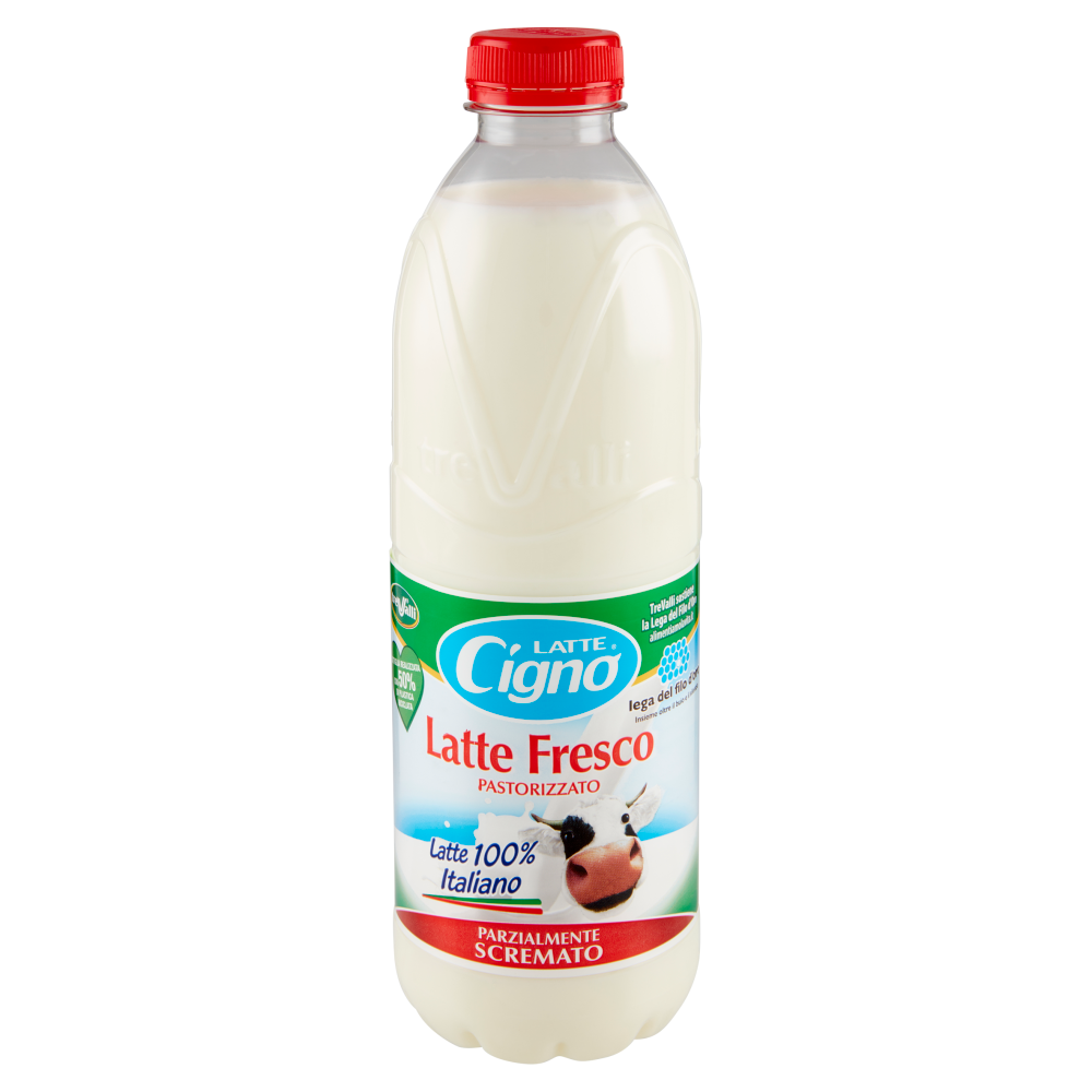 Latte Cigno Latte Fresco Pastorizzato Parzialmente Scremato 1000 ml