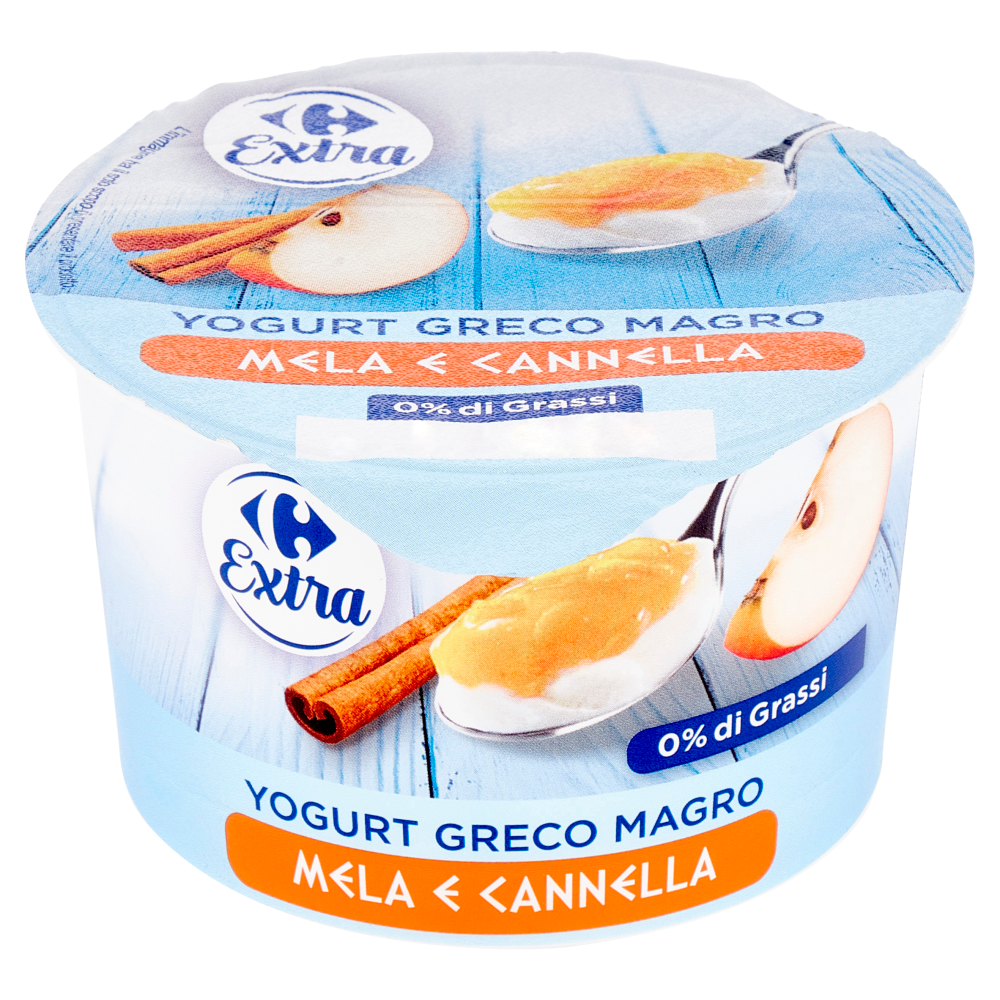 Carrefour Extra Yogurt Greco Magro Mela e Cannella 150 g