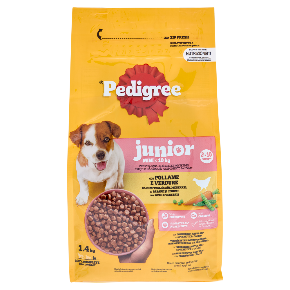 Pedigree Junior Mini con Pollo e Verdure 1.4Kg