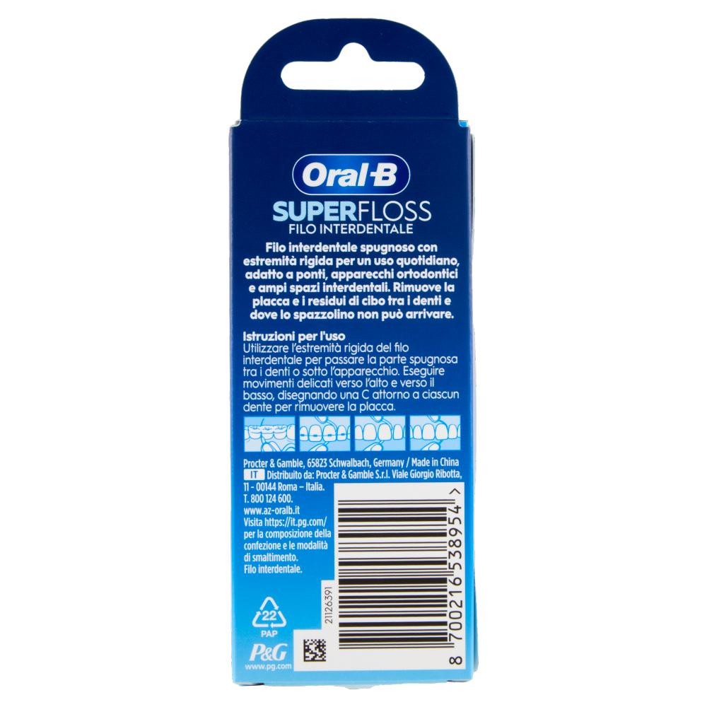 Oral-B Superfloss Filo Interdentale Fili pre-tagliati 50 pz