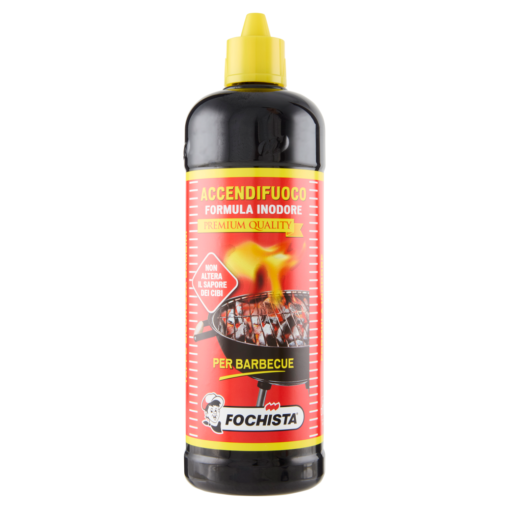 Fochista Accendifuoco Formula Inodore Premium Quality per Barbecue 750 ml