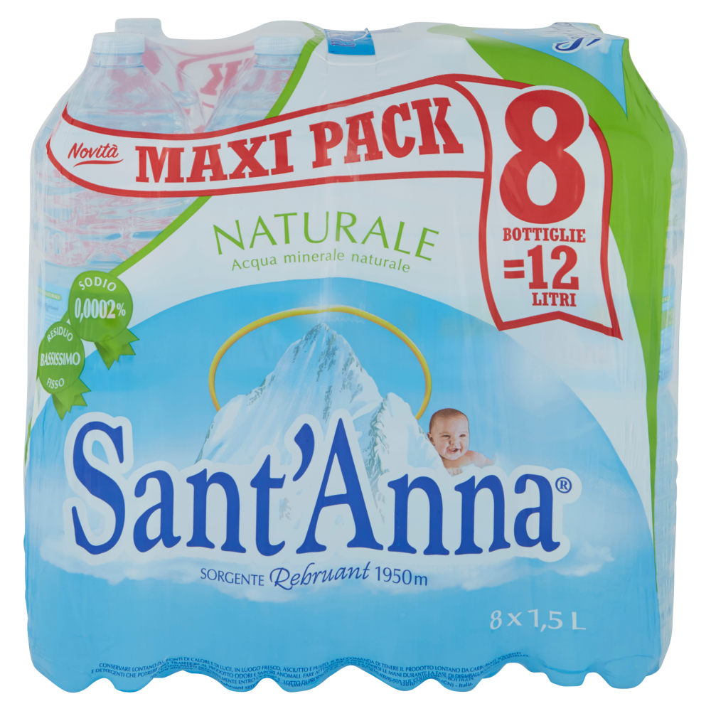 Sant'Anna Naturale Sorgente Rebruant 8 x 1,5 L