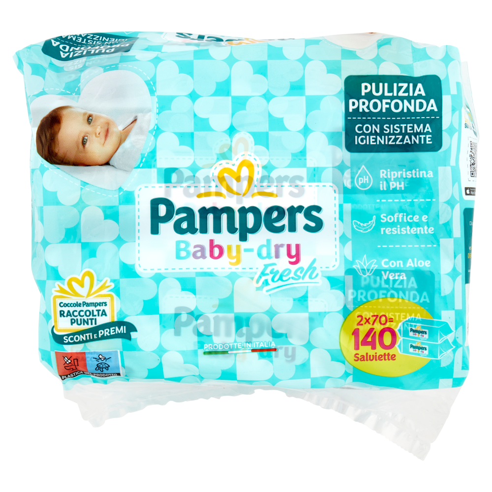 Pampers Salviette Baby-dry fresh, 70 pz Acquisti online sempre