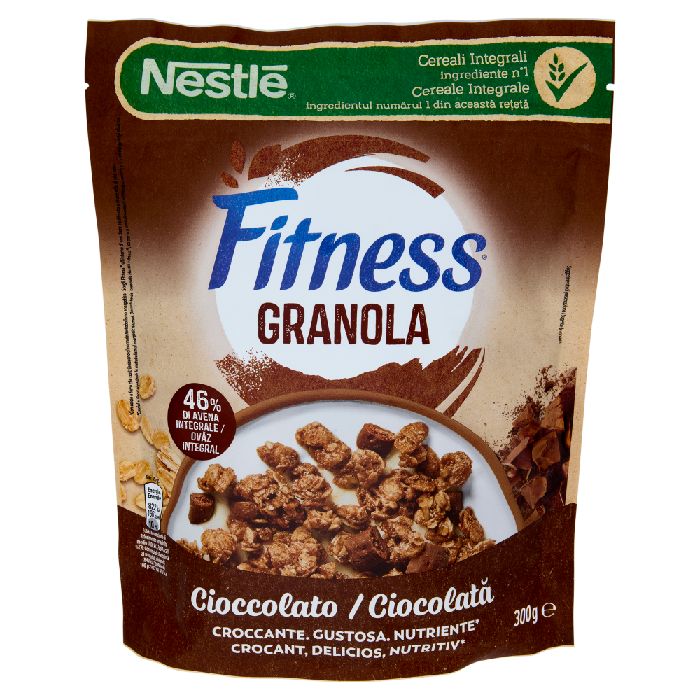 FITNESS Granola Cioccolato con Avena e Cereali Integrali 300g