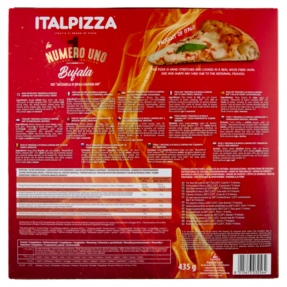 Italpizza la Numero Uno Bufala 435 g