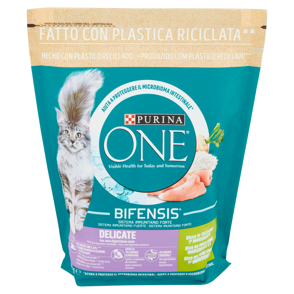 PURINA ONE Delicate Ricco in Tacchino 800 g