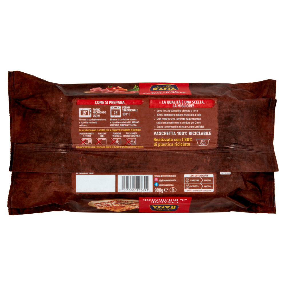 Giovanni Rana Lasagne alla Bolognese 900 g