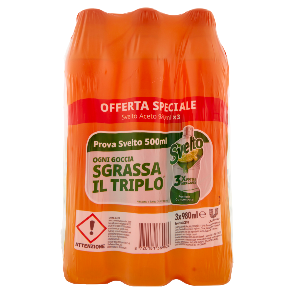 Svelto Aceto 3 x 980 ml