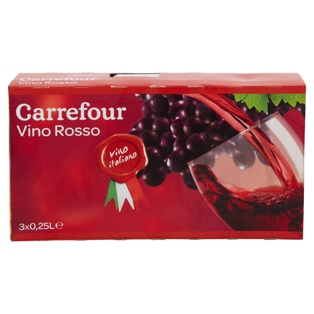 Carrefour Vino Rosso 3 x 0,25 cl Carrefour