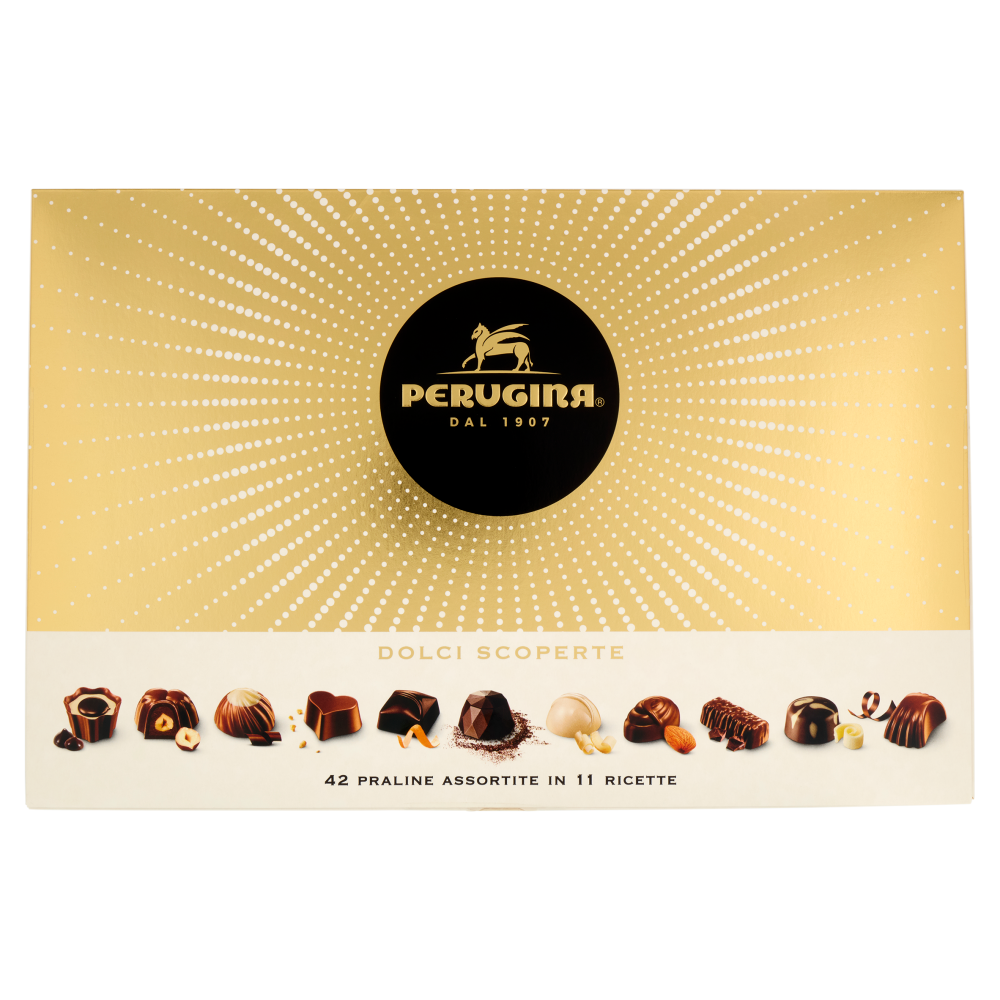 PERUGINA Dolci Scoperte Cioccolatini Assortiti Scatola Regalo 398g