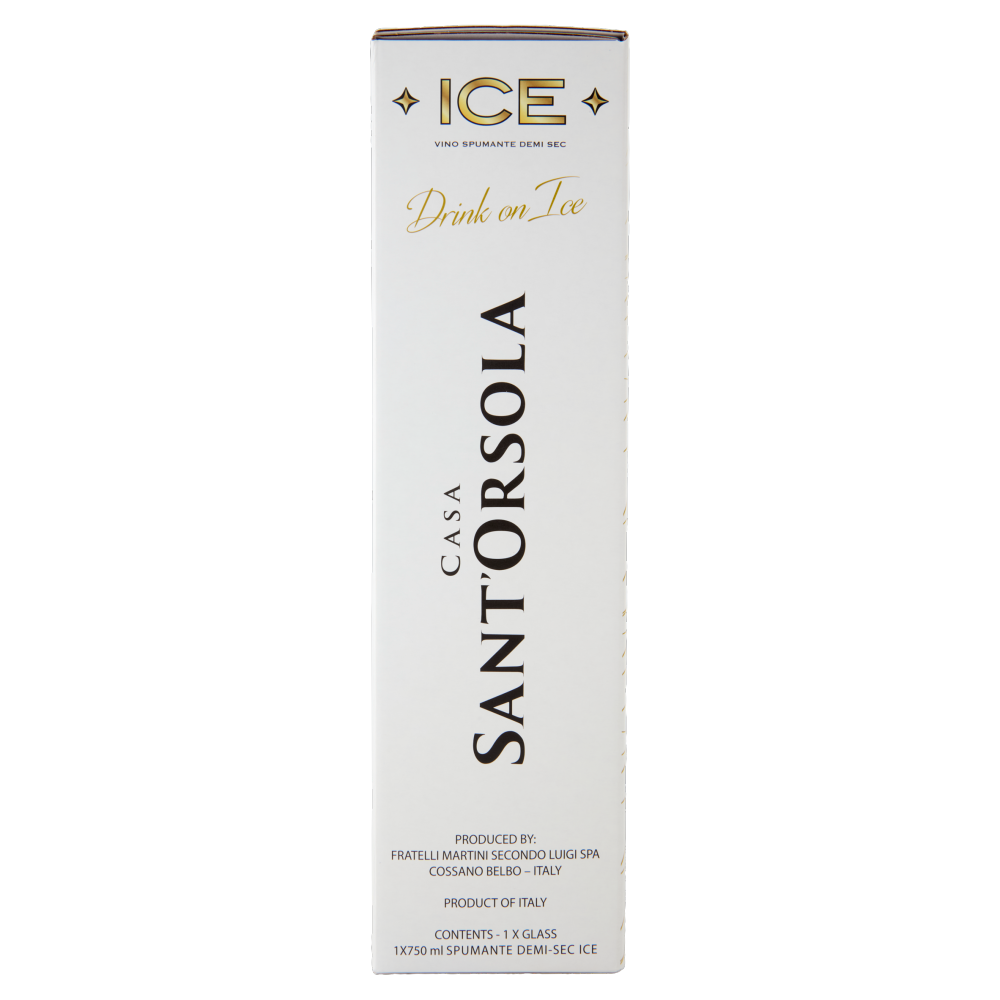 Casa Sant'Orsola Ice Vino Spumante Demi Sec 750 ml + Calice