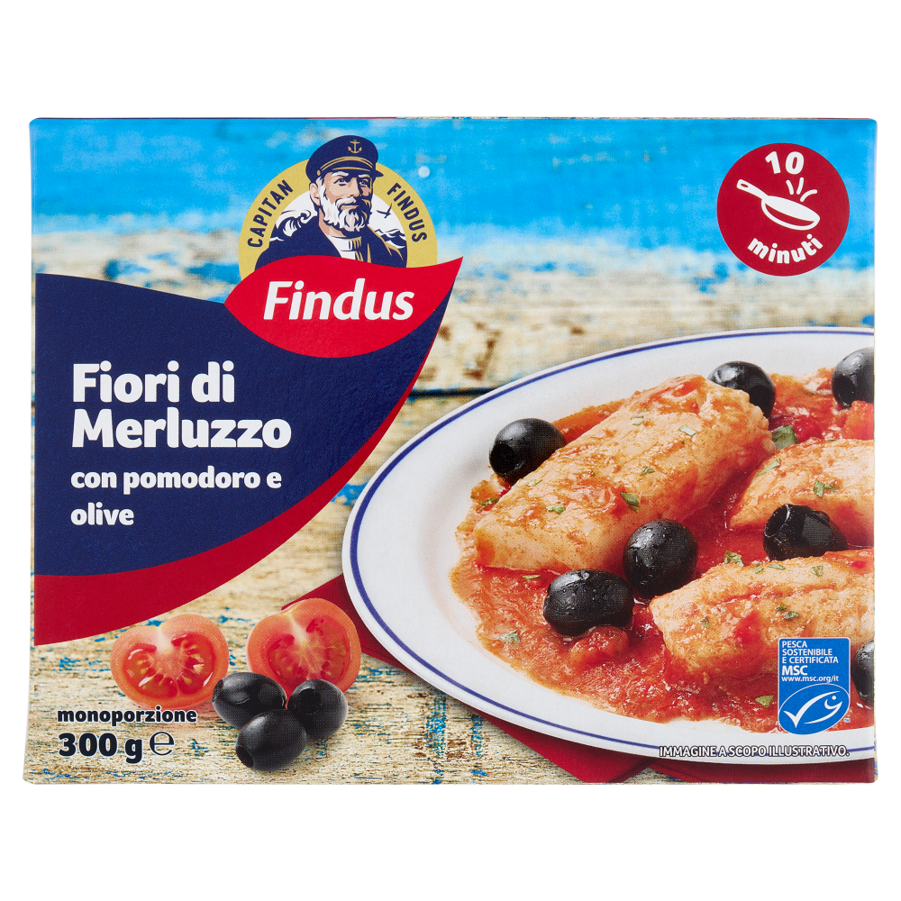 Capitan Findus Fiori Di Merluzzo con pomodoro e olive 300 g