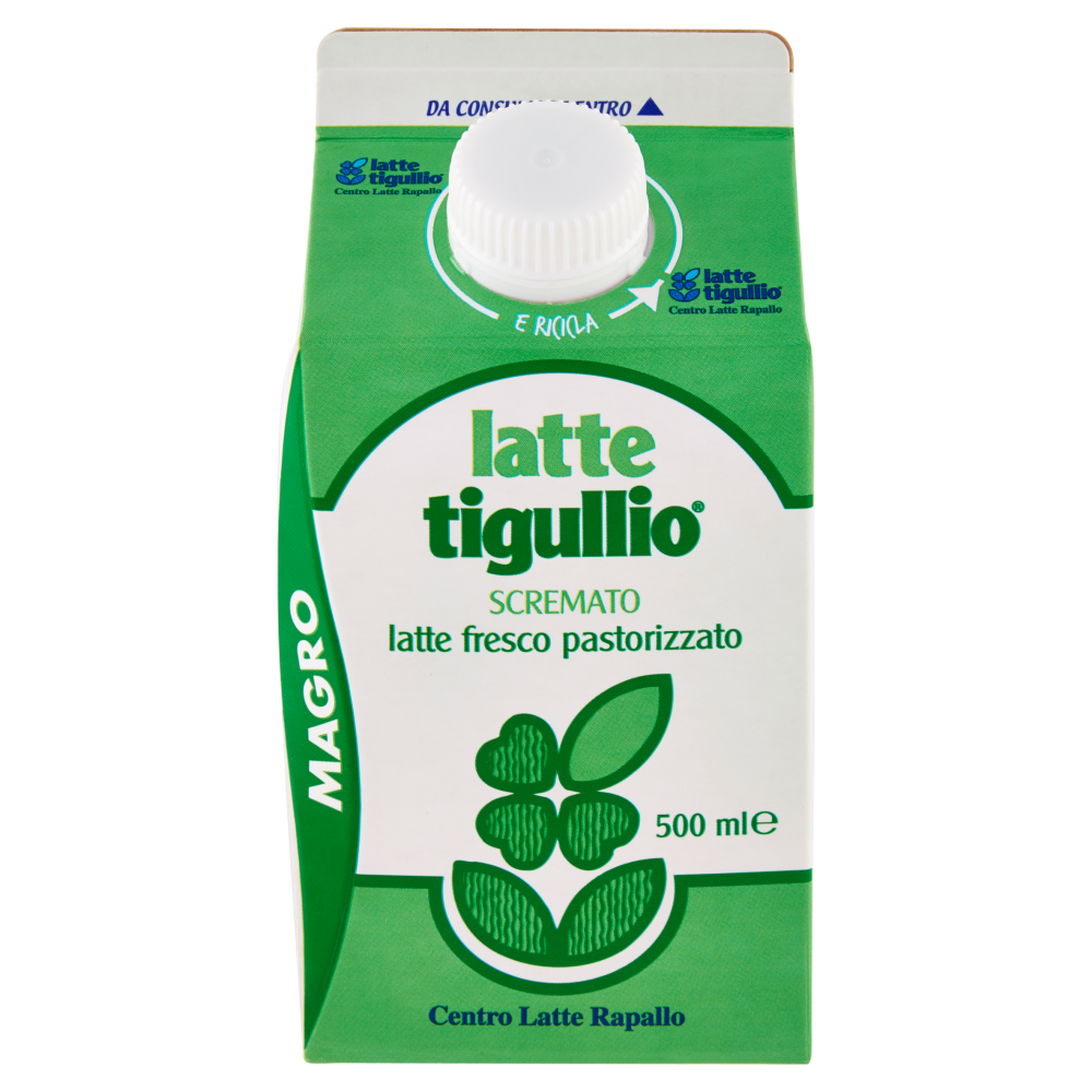 latte tigullio latte fresco pastorizzato Scremato 500 ml