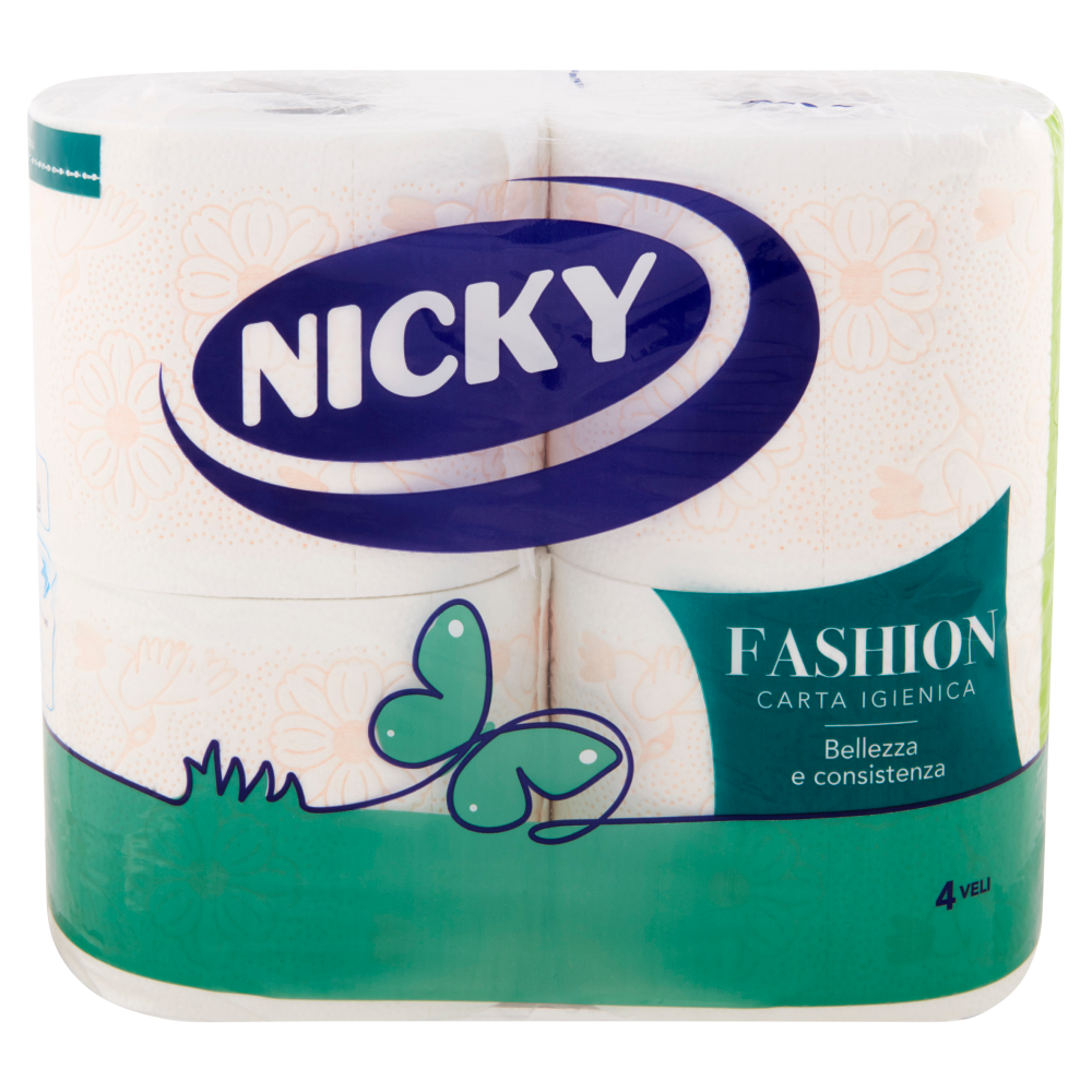 Nicky Fashion Carta Igienica 4 pz