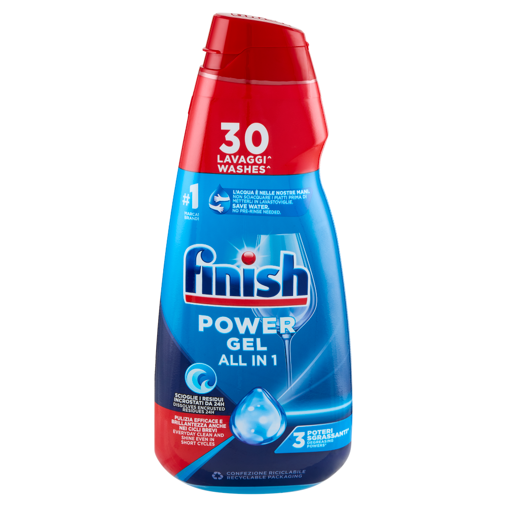 Finish Power Gel Fresh liquido lavastoviglie 30 lavaggi 600 ml