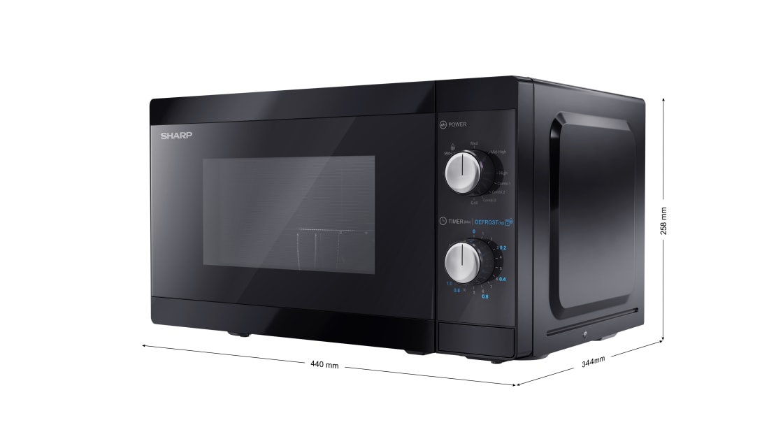 Sharp YC-MG01E-B forno a microonde Nero Microonde combinato Superficie piana 20 L 800 W