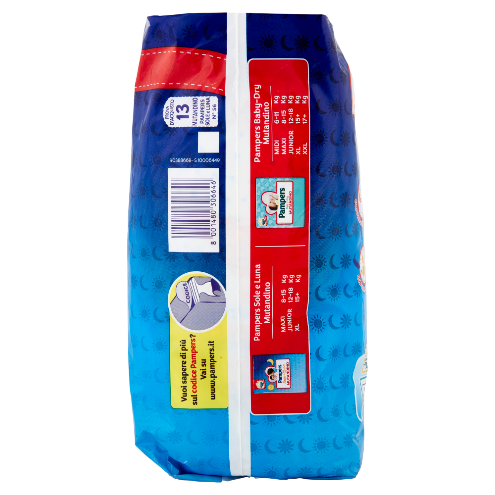 Pampers Sole e Luna Mutandino 6 XL 13 pz