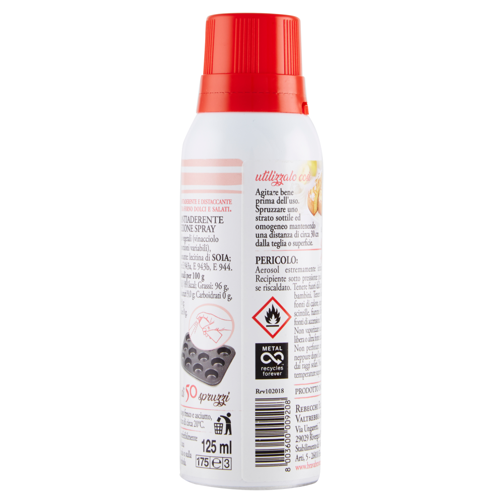 Mariarosa Spray Staccante per torte dolci e salate 125 ml