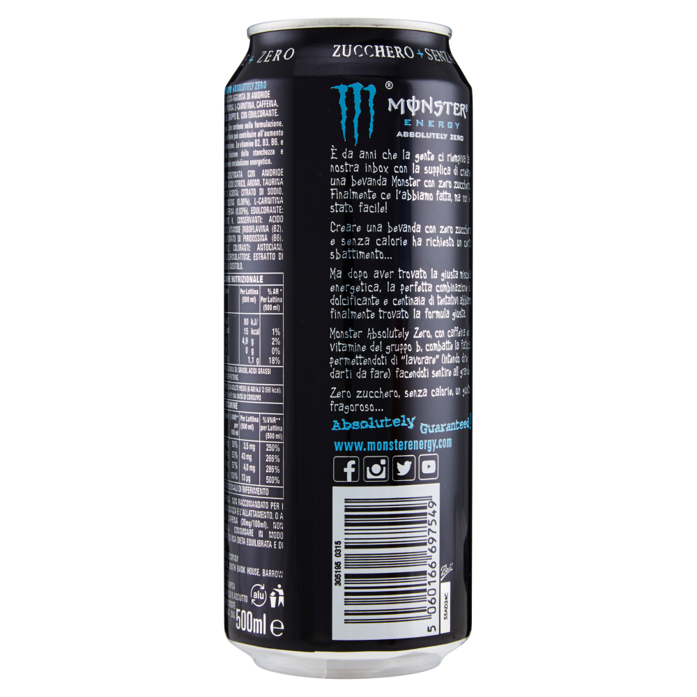 Monster Energy Absolutely Zero 500 ml