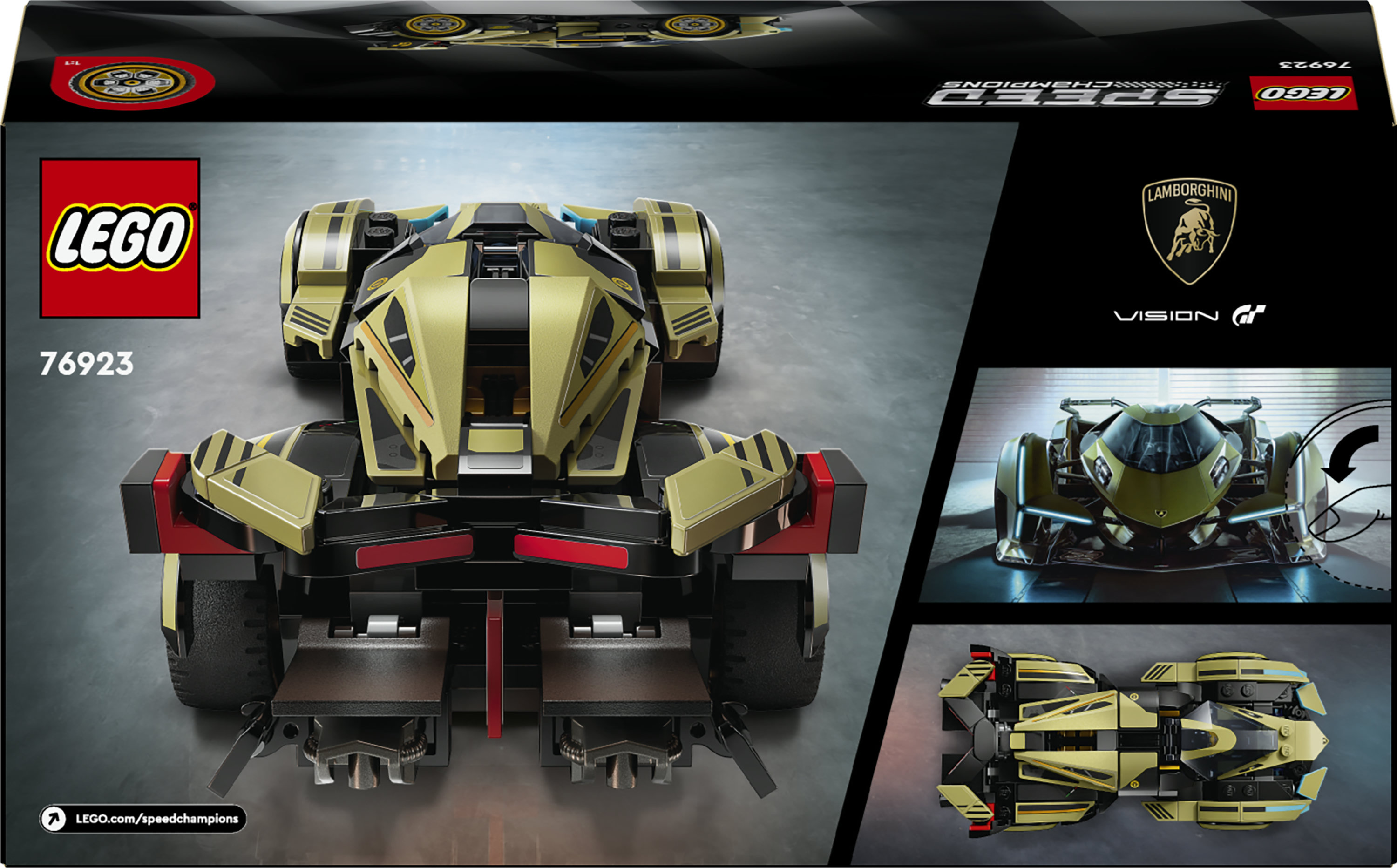 LEGO Speed Champions 76923 Super Car Lamborghini Lambo V12 Vision GT, Macchina Giocattolo da Collezione per Bambini 10+ Anni