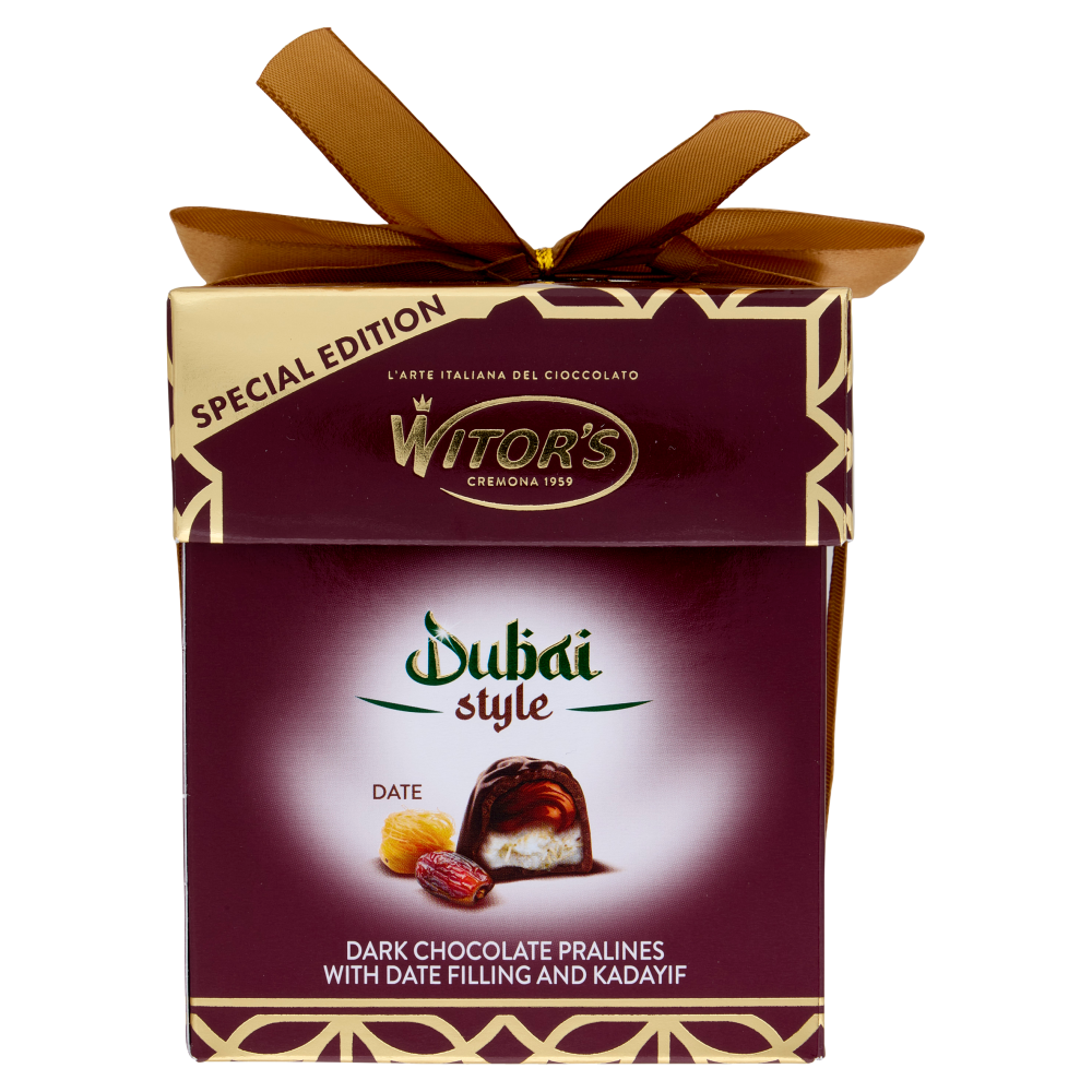 Witor's Dubai style Dattero Praline di Cioccolato Fondente 150 g