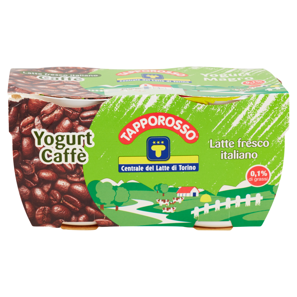 Centrale del Latte di Torino Tapporosso Yogurt Magro Caff&egrave; 2 x 125 g
