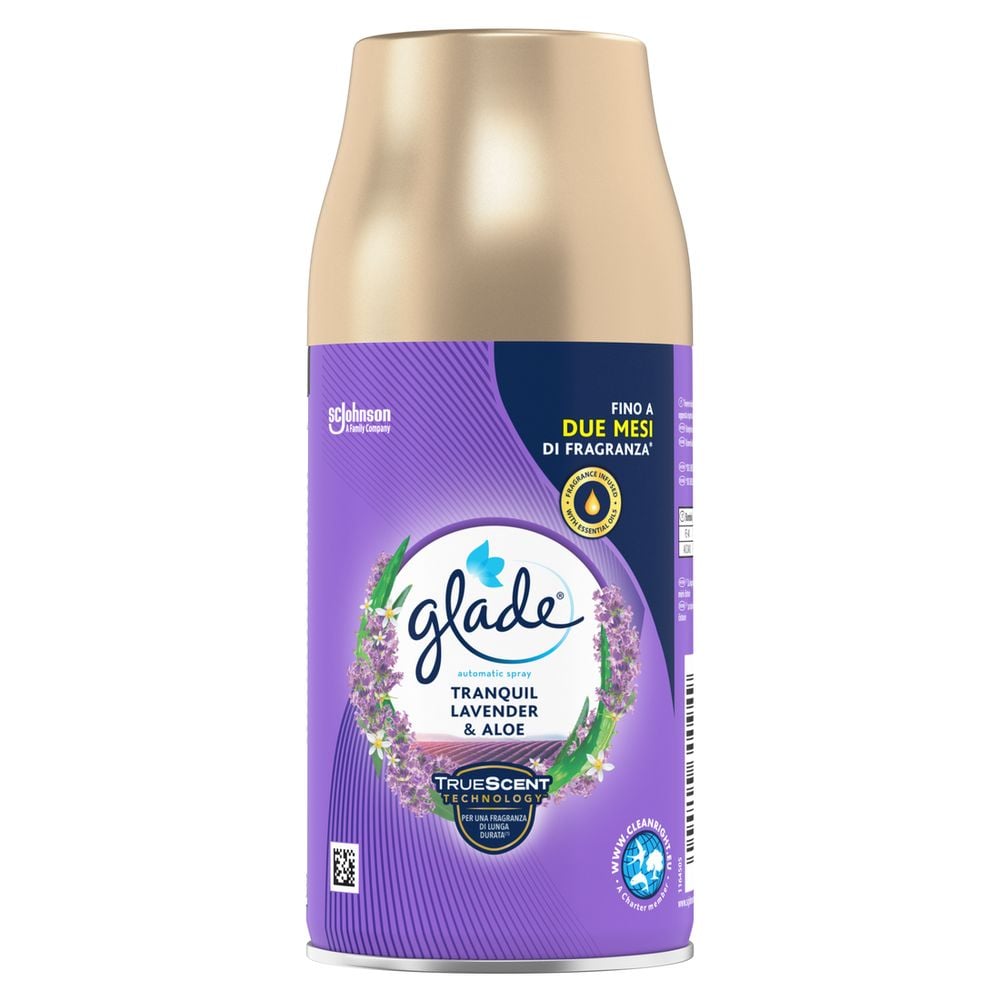 Glade Automatic Spray Ricarica, Profumatore per Ambienti, Fragranza Lavanda, 269 ml