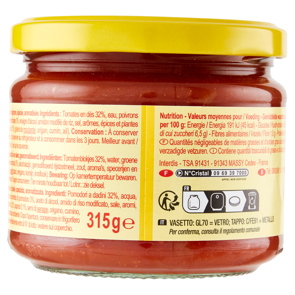 Carrefour Sensation Medium Salsa 315 g Carrefour