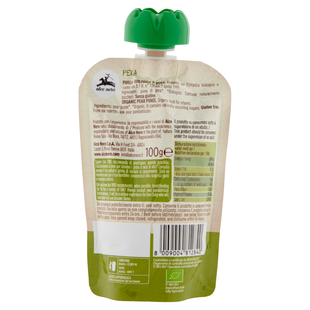 alce nero Pera 100 g