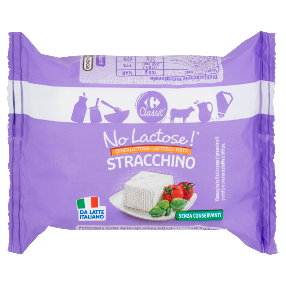 Carrefour Classic No Lactose!* Stracchino Senza Lattosio 100 g