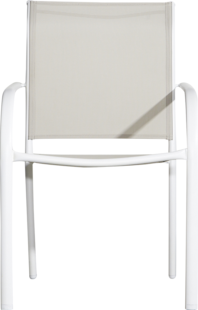 Carrefour Poltrona in acciaio con seduta in textilene