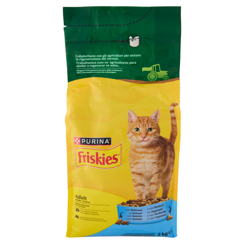 PURINA FRISKIES Adult Salmone e con Verdure 2kg