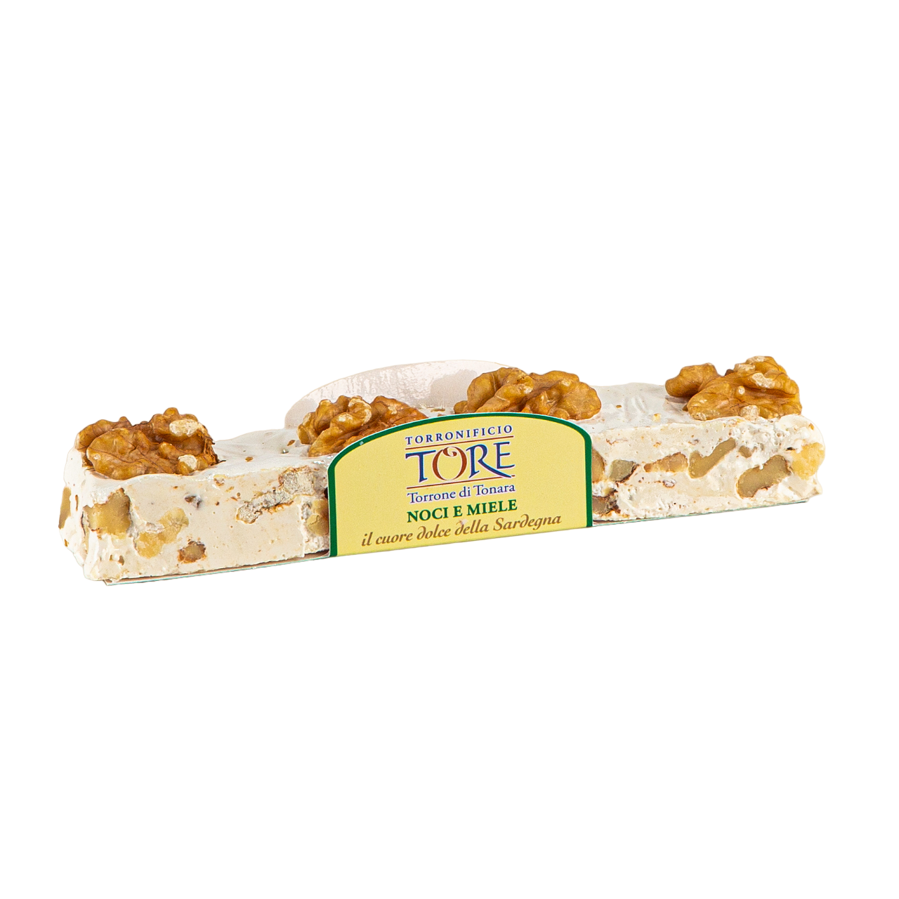 Torrone alle Noci 80g decorato a vista