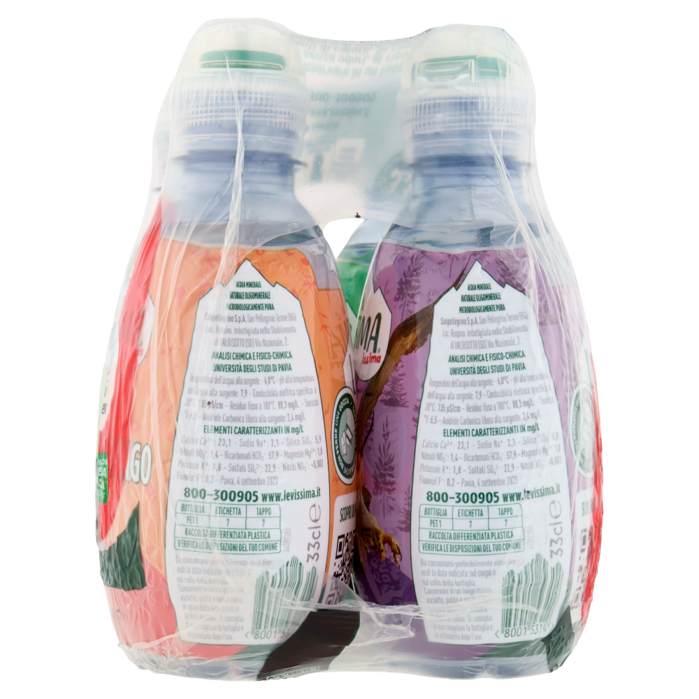 Levissima Issima acqua naturale R-PET 45% 4x0.33L