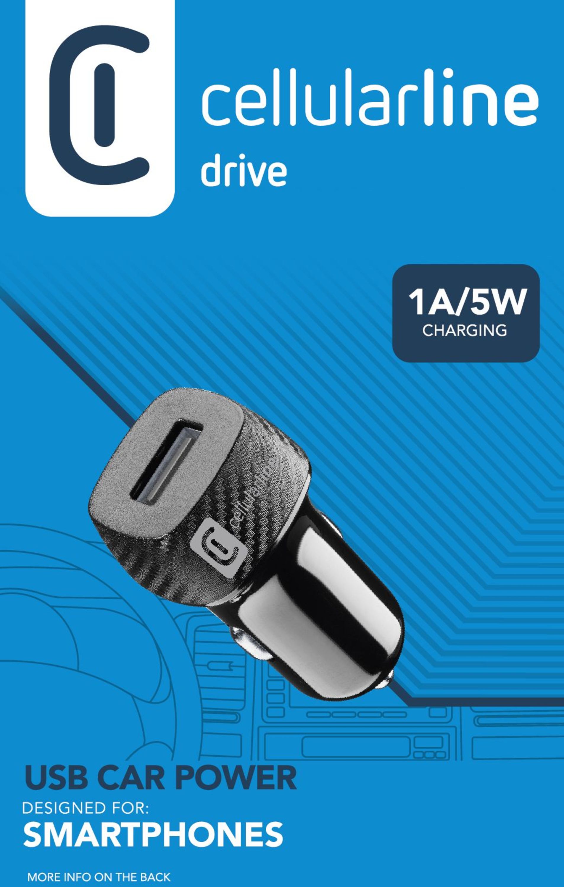 Cellularline USB Car Charger - Universal
