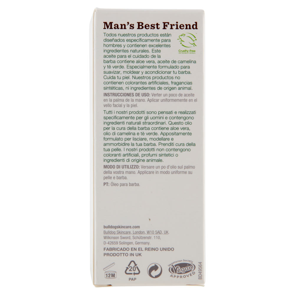 Bulldog Original Olio per Barba 30 ml