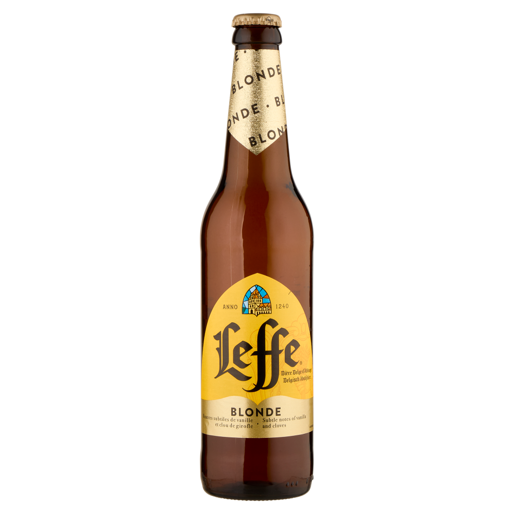 LEFFE Blonde Birra bionda belga d'abbazia doppio malto bottiglia 50cl