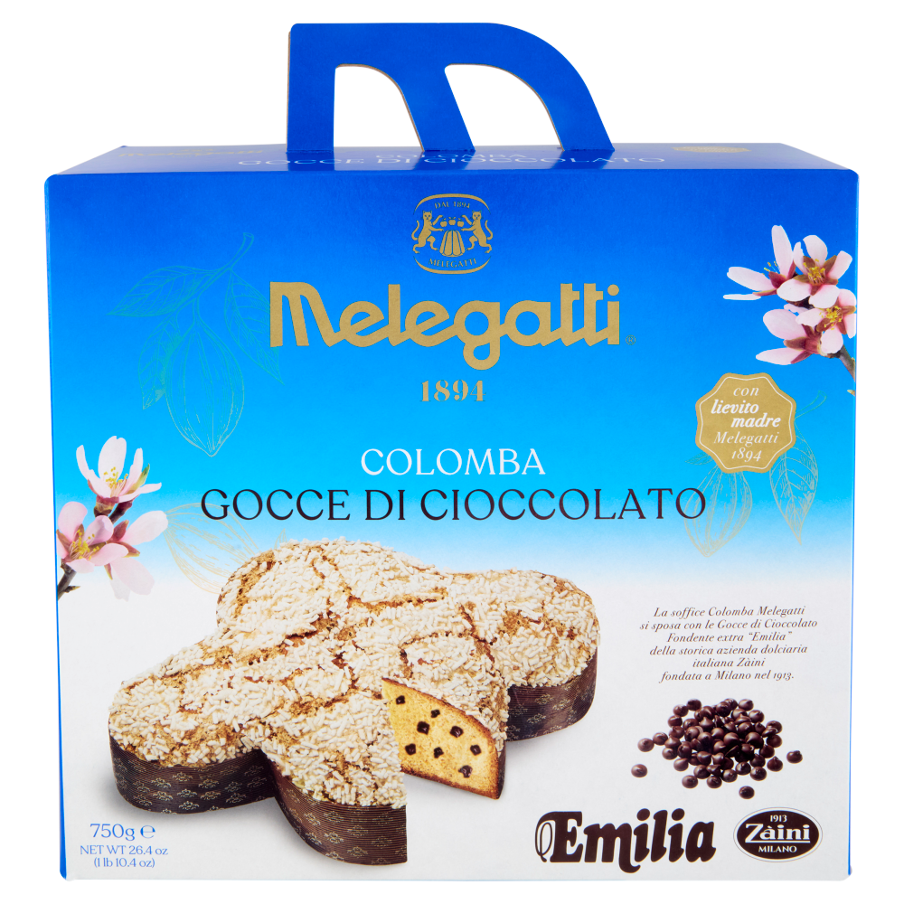 Melegatti 1894 Colomba Gocce di Cioccolato Emilia Zàini 750 g