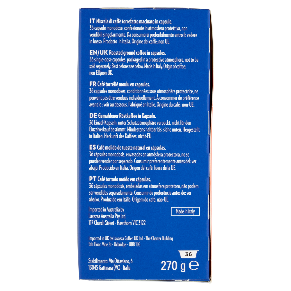 Lavazza A Modo Mio crema e gusto Forte 36 Capsule 270 g