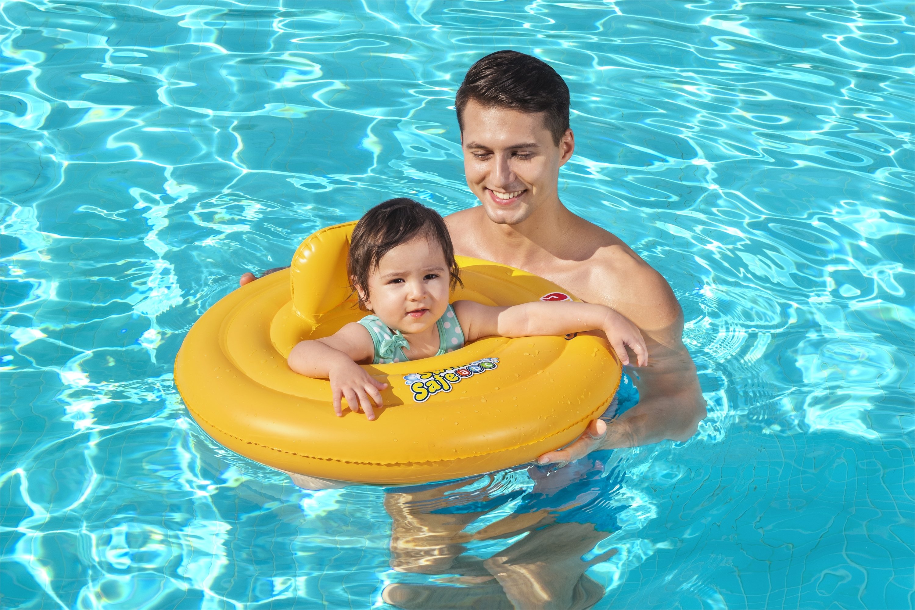 Bestway 32096 / 23 galleggiante per nuoto da bambini Rosso, Giallo Ciambella da nuoto