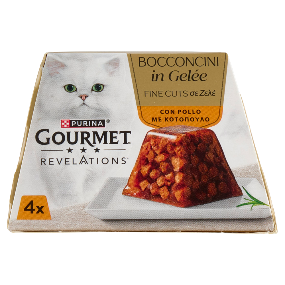 PURINA GOURMET Revelations Bocconcini in Gelée con Pollo 4 x 57 g