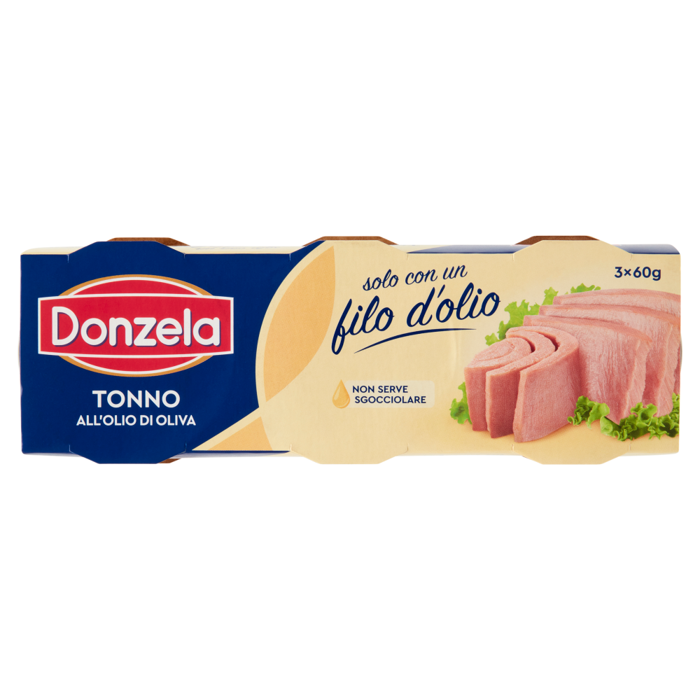 Donzela Tonno all'Olio di Oliva 3 x 60 g