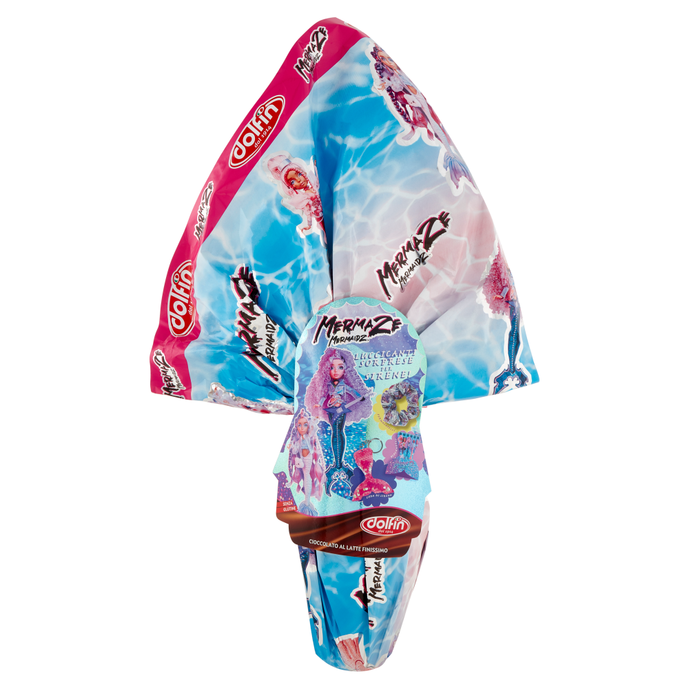 dolfin Uovo di Cioccolato al Latte Finissimo Mermaze Mermaidz 220 g